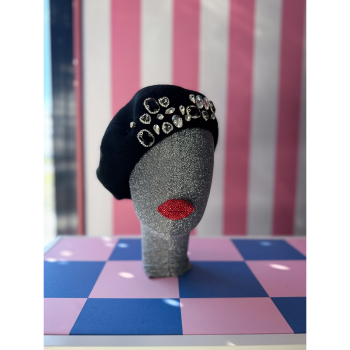 Rosalina Baret i Sort med store similisten fra le mosch Rosalina Baret i Sort med store similisten fra le mosch