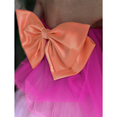 Kassandra Sløjfe i Peach fra LÉ MOSCH, stor sløjfe, kæmpe sløjfe,