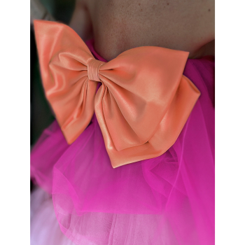 Kassandra Sløjfe i Peach fra LÉ MOSCH, stor sløjfe, kæmpe sløjfe, 