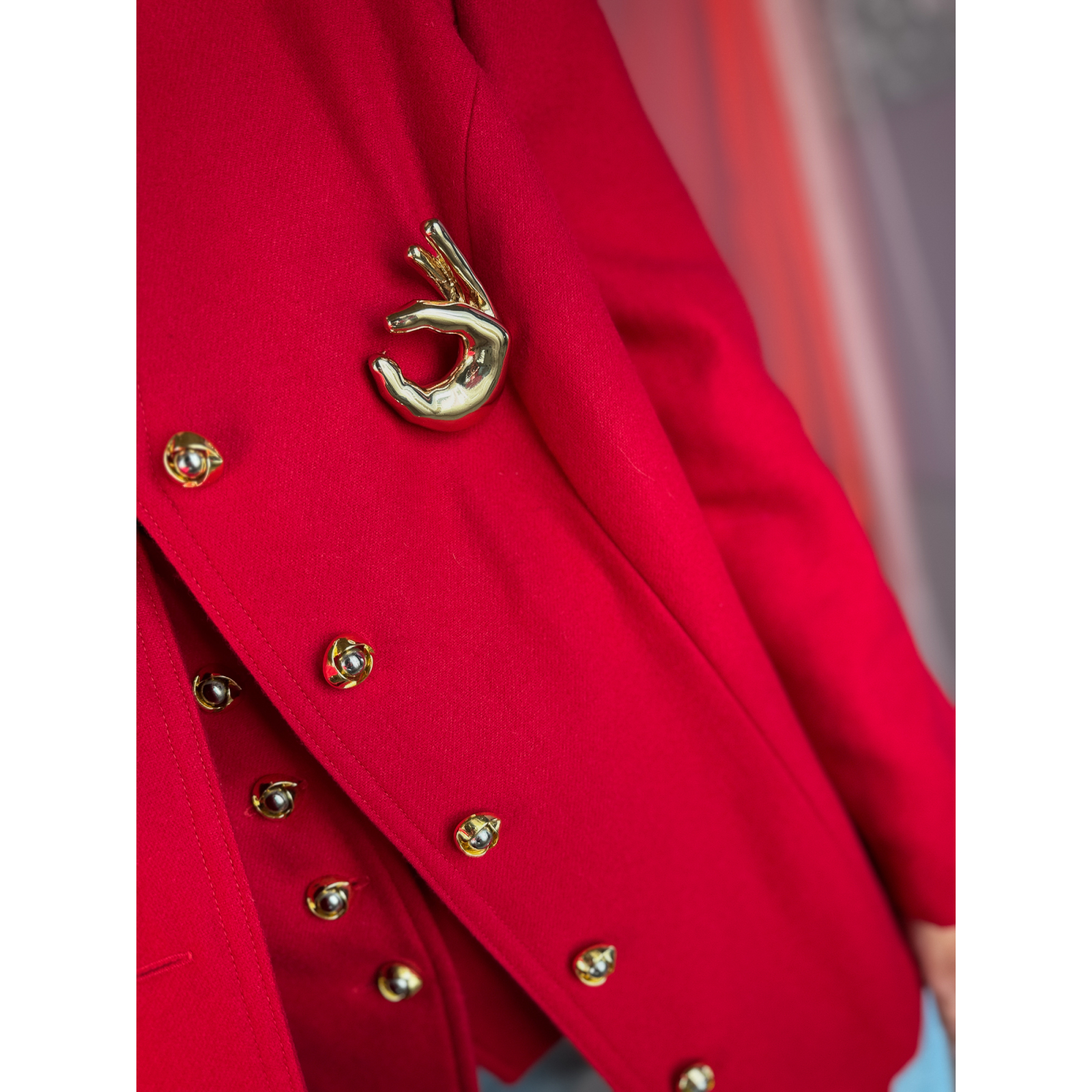 OK Emoji Broche i Gylden fra le mosch OK Emoji Broche i Gylden fra le mosch