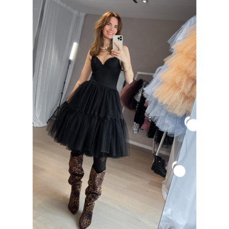 Carrie Tyl Nederdel i Sort fra le mosch