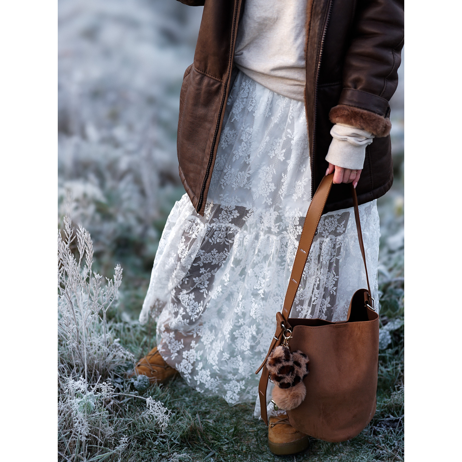 Sienna Blonde Nederdel i hvid fra le mosch Sienna Blonde Nederdel i hvid fra le mosch