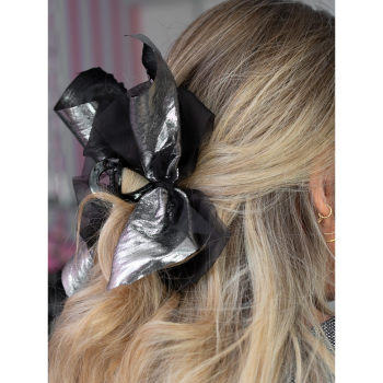 Elka hårklemme i sort og sølv fra LÉ MOSCH, super festligt hårklemme, fyldig hårklemme til en nem håropsætning, 