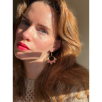 Rio Round øreringe i rosa fra le mosch