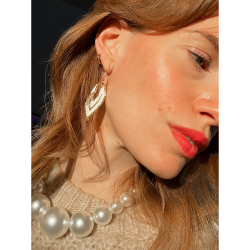  Rio Corto øreringe i hvid fra le mosch