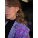 Rio Round øreringe i lilla fra le mosch