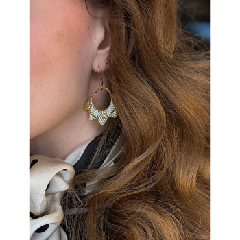 Rio Round øreringe i mint fra le mosch Rio Round øreringe i mint fra le mosch