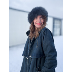 Elvina faux fur hat i grå fra LÉ MOSCH, blød og stilfuld faux pels hue, fin grå vinterhat i pels look,