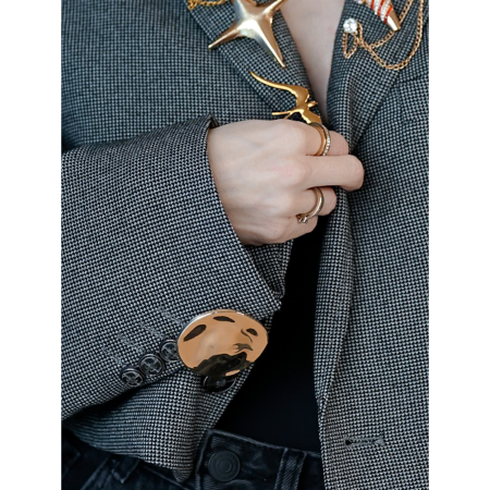 Cira Broche i Blank Gylden fra le mosch