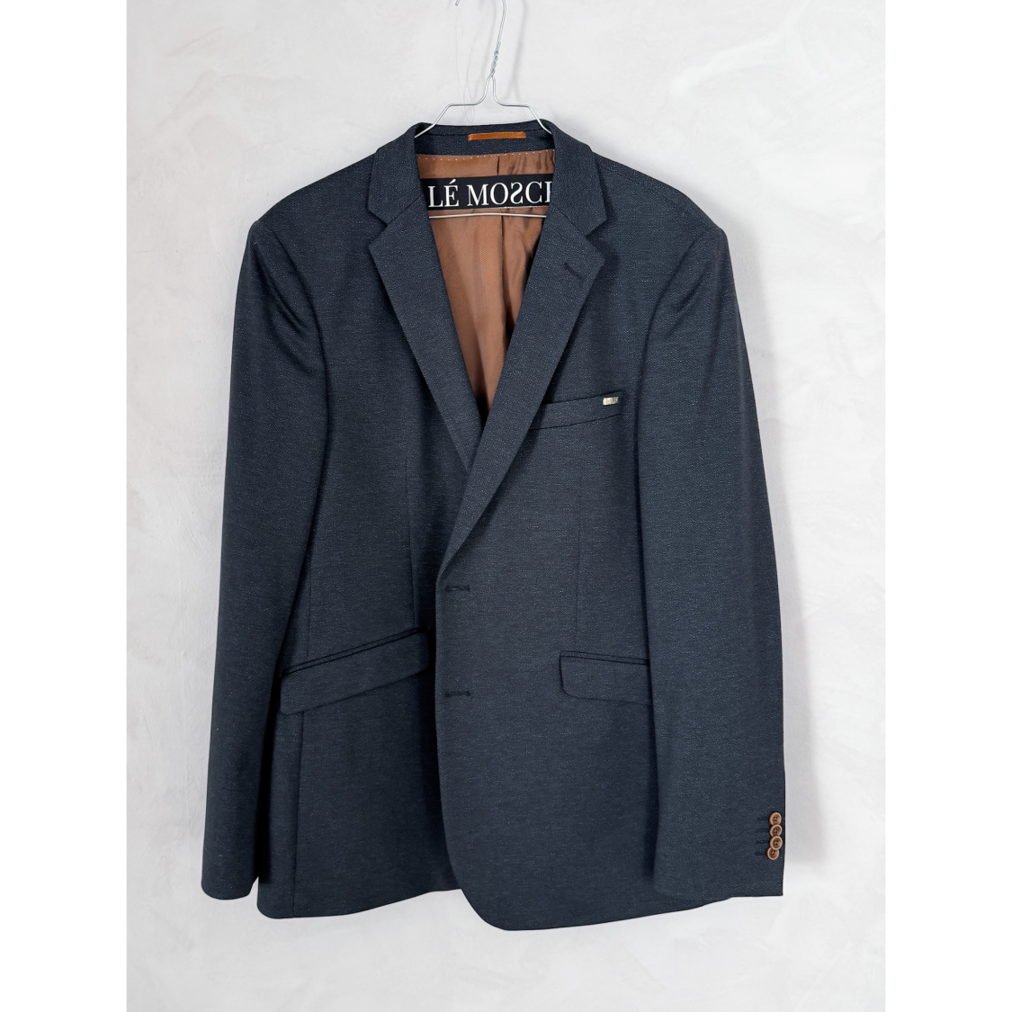 Vintage Vibes blå blazer – No 158 fra LÉ MOSCH,  pæn og anvendelig blå blazer, oversize og enkel blazer i en fin blå farve, 