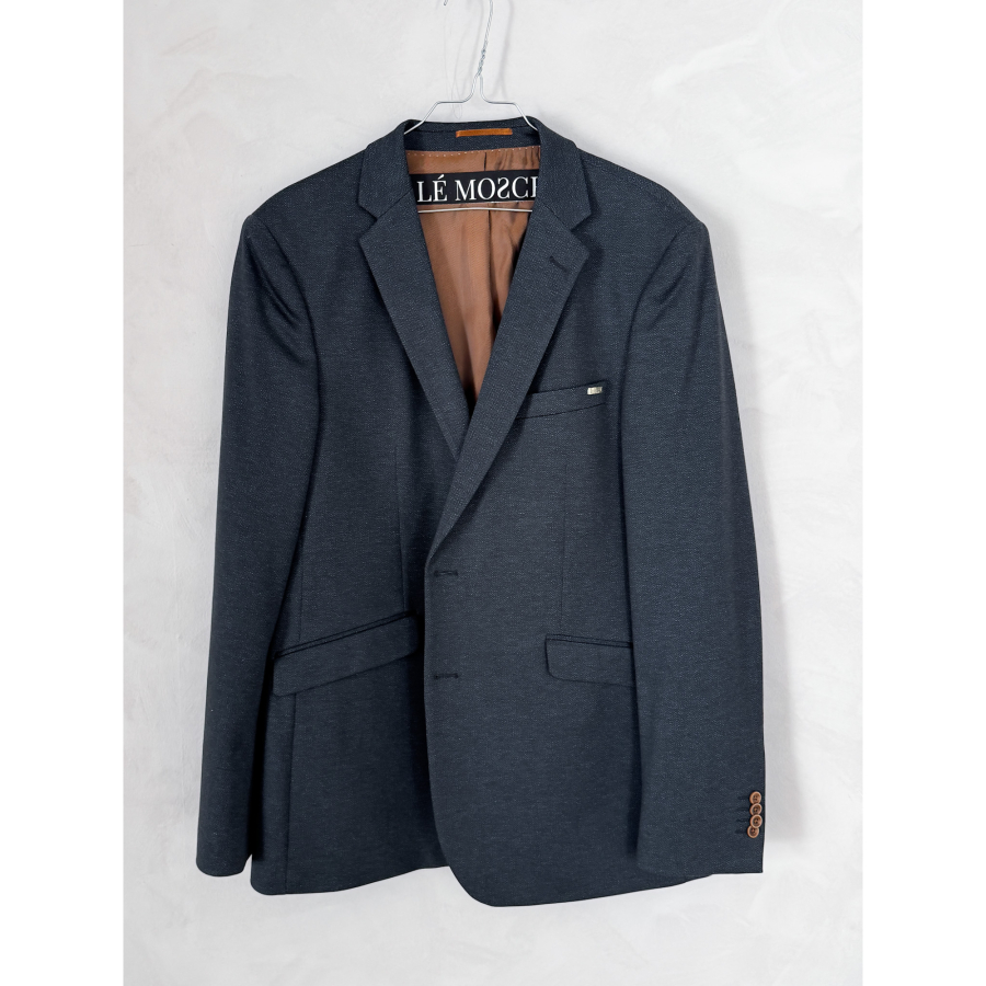 Vintage Vibes blå blazer – No 158 fra LÉ MOSCH,  pæn og anvendelig blå blazer, oversize og enkel blazer i en fin blå farve, 