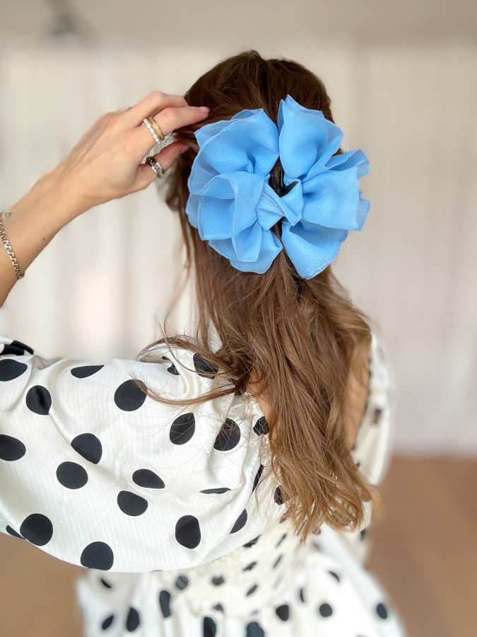 Fine Hårklemme i Lyseblå fra le mosch