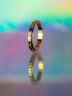 Klara anti stress ring i forgyldt