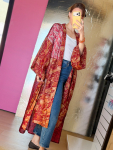 Minju Silkemix kimono no 1157 fra LÉ MOSCH, skøn unik og let kimono, super anvendelig kimono,