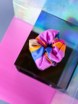 Ashley Scrunchie med striber fra LÉ MOSCH, dekorativ scrunchie, sød stribet scrunchie, 