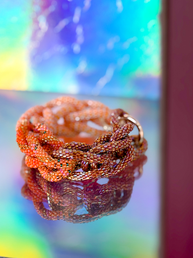 Vivienne armbånd no 21 fra LÉ MOSCH, fyldigt og cool boheme armbånd, lækkert og anderledes armbånd, 