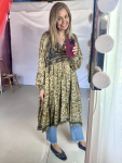 Unika style no 18 - let langærmet kjole fra LÉ MOSCH, rummelig og let kjole, super anvendelig unika kjole, 