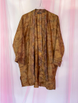 Monya Silkemix kimono no 1769 fra LÉ MOSCH, silkemix kimono syet i Indien, unik kort kimono i fine farver,  