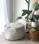 Indisk Gulvpude af stof - no 06 fra LÉ MOSCH, unik gulvpude af indisk kviltet stof, boheme vibe til dit hjem, 
