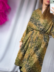 Maria kimono no 413 fra LÉ MOSCH, skøn unik kimono med fint print, anvendelig kimono i et fint farverigt mønster, 