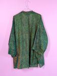 Monya Silkemix kimono no 1787 fra LÉ MOSCH, silkemix kimono syet i Indien, unik kort kimono i fine farver, 