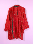 Monya Silkemix kimono no 1789 fra LÉ MOSCH, silkemix kimono syet i Indien, unik kort kimono i fine farver, 