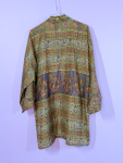 Monya Silkemix kimono no 1792 fra LÉ MOSCH, silkemix kimono syet i Indien, unik kort kimono i fine farver, 